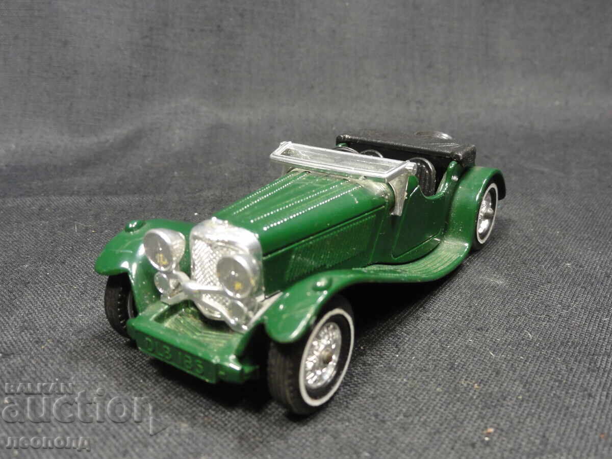 VECHI CĂRUCIOR METALIC RETRO JAGUAR SS MATCHBOX MOY ANGLIA