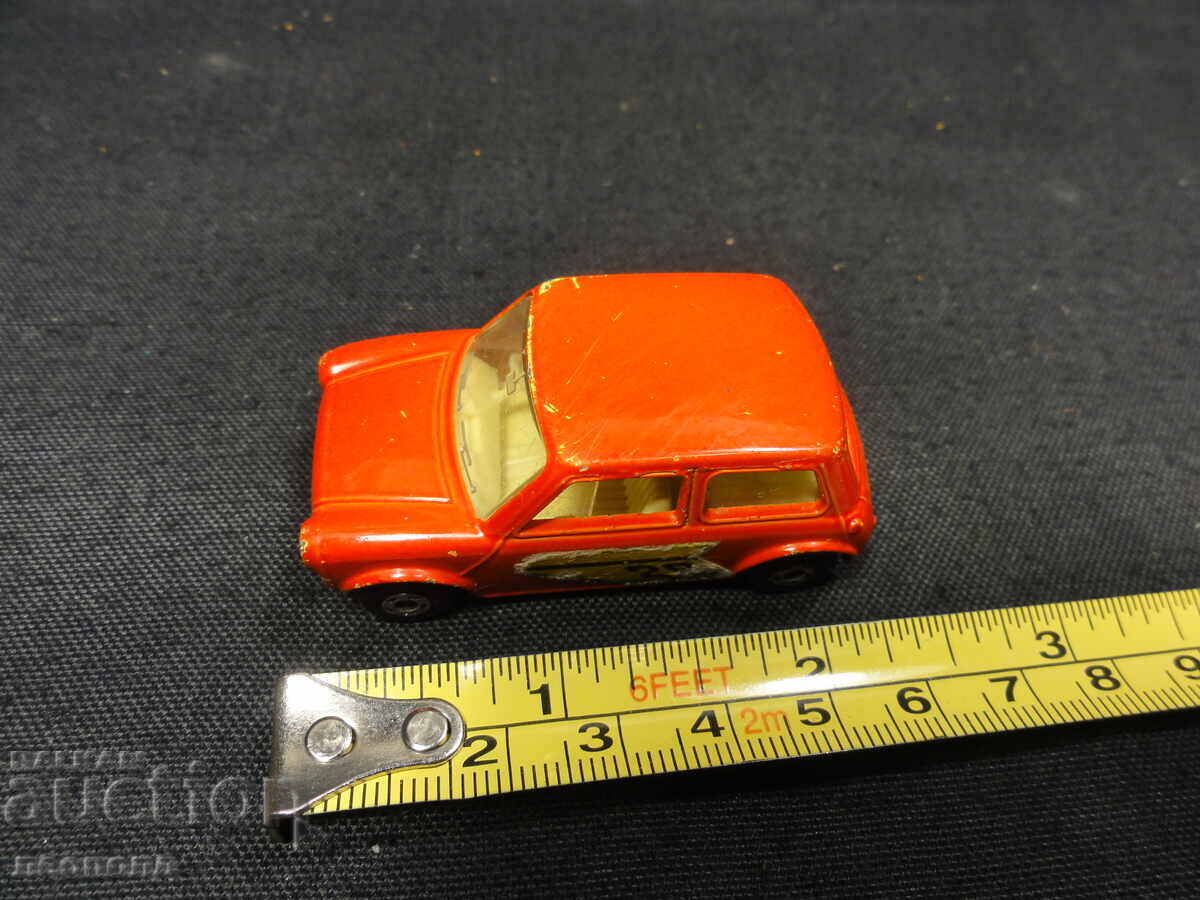 OLD RETRO METAL CAR MATCHBOX ENGLAND RACING MINI - 7