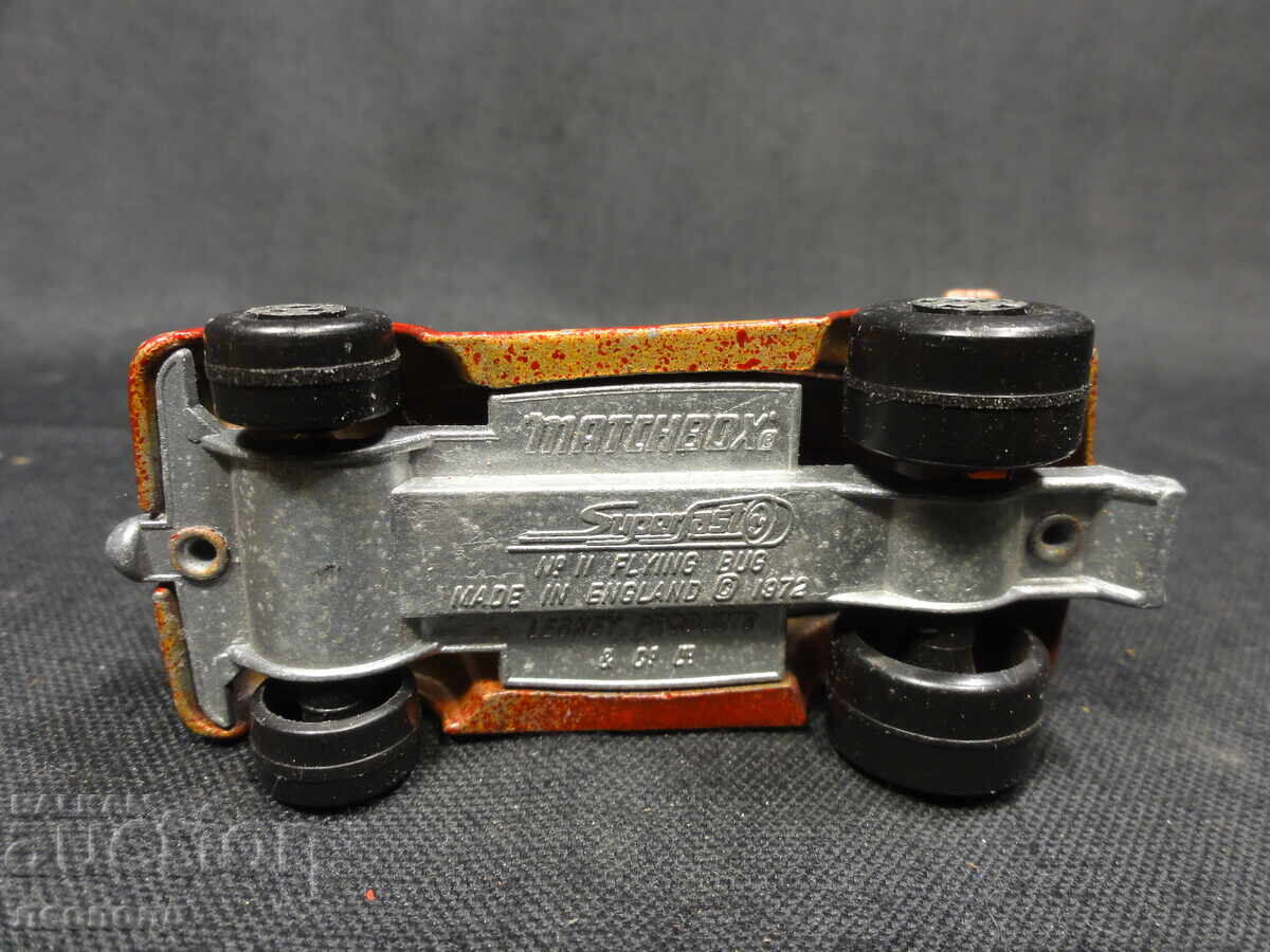 ΠΑΛΙΟ ΡΕΤΡΟ ΜΕΤΑΛΛΙΚΟ ΑΜΑΞΑΚΙ MATCHBOX ENGLAND FLYING BUG - 6
