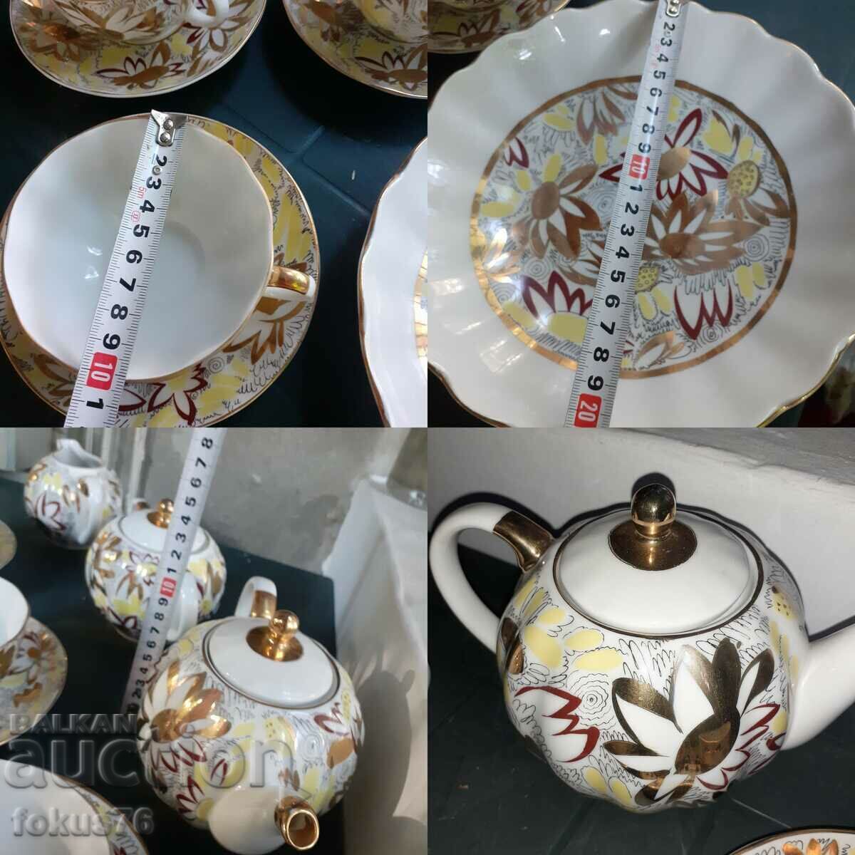 LFZ - amazing Russian porcelain tea set with lots of gilding - 7 LFZ - amazing Russian porcelain tea set with lots of gilding - 7