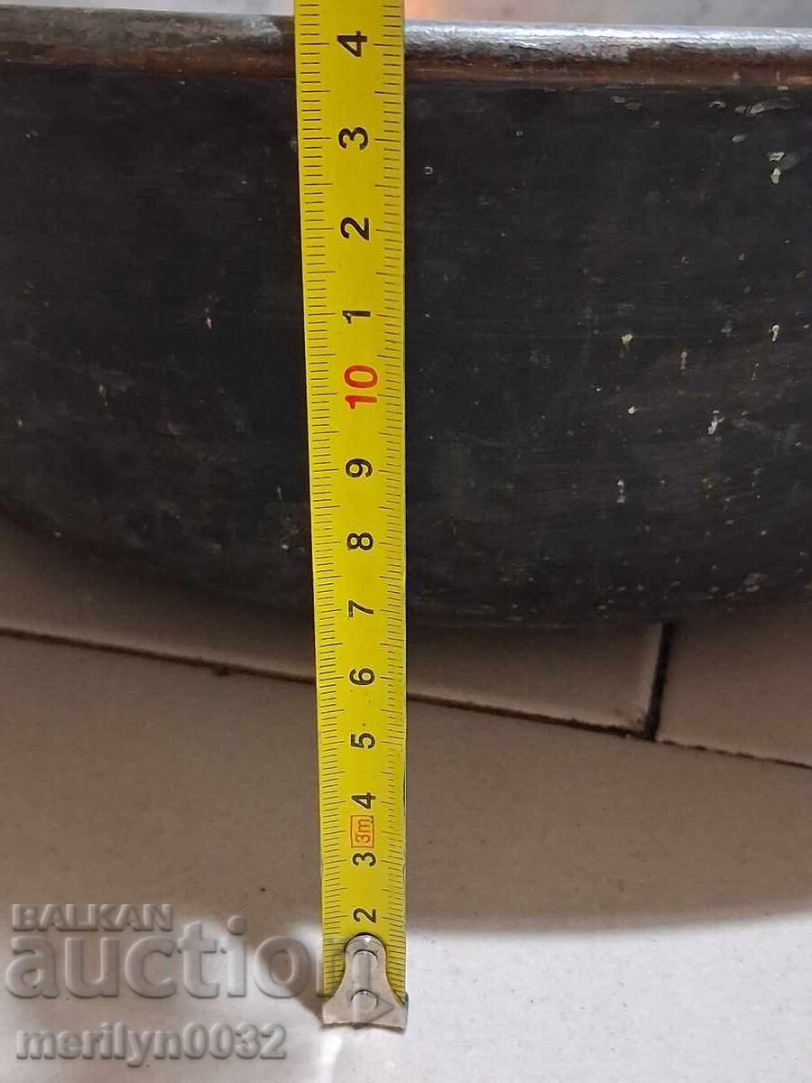 Бакърен леген  бакър меден съд котел корито купел - 6