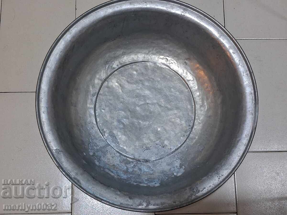 Бакърен леген  бакър меден съд котел корито купел