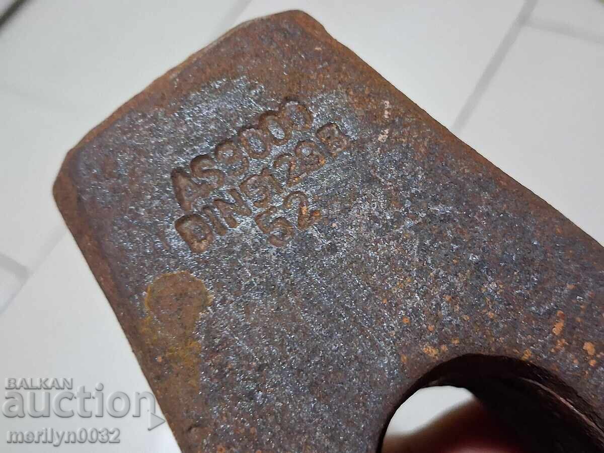 Old heavy hammer chisel pickaxe - 5