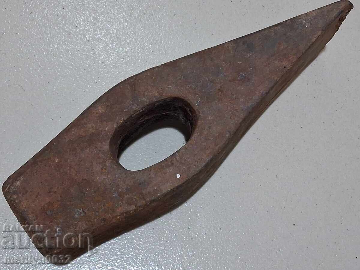 Old heavy hammer chisel pickaxe - 6
