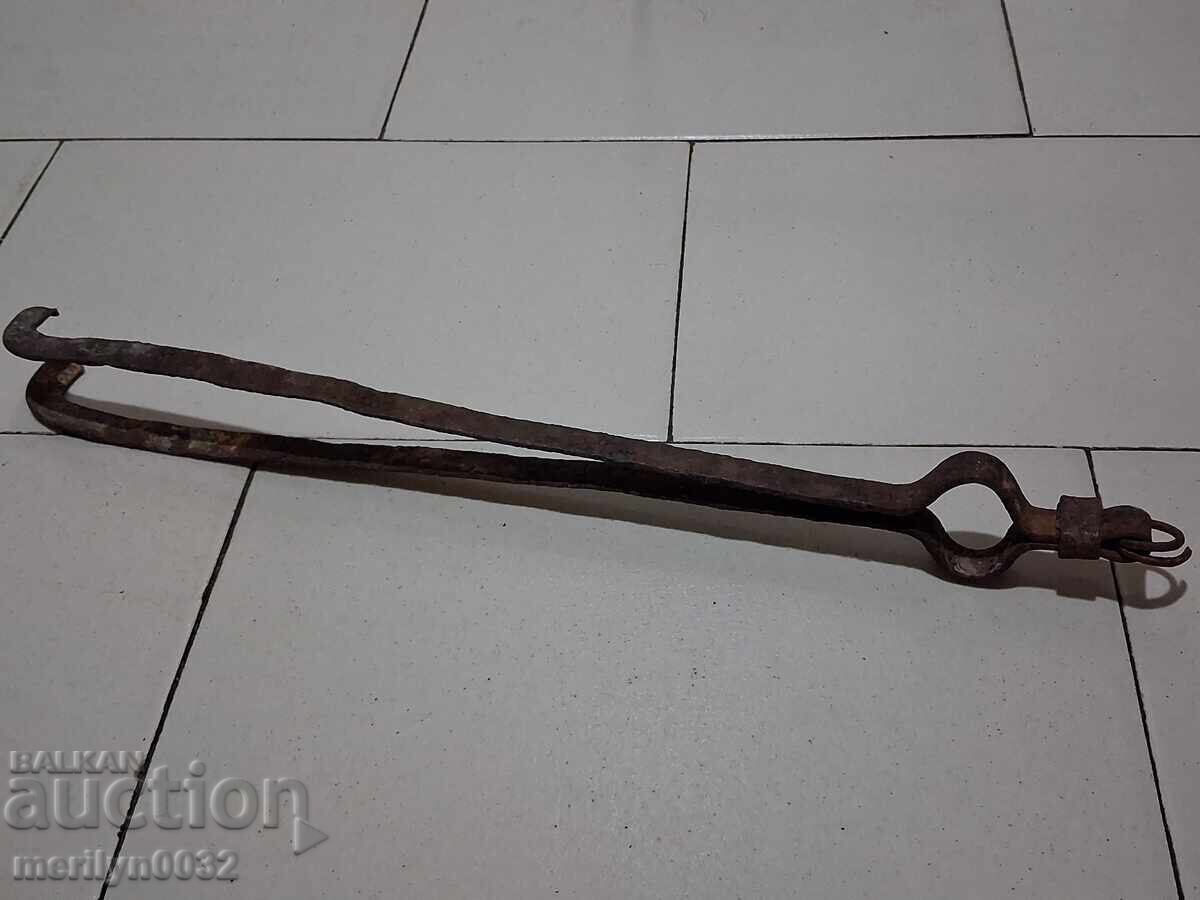 Old dilaf, tongs, wrought iron for oven - 5