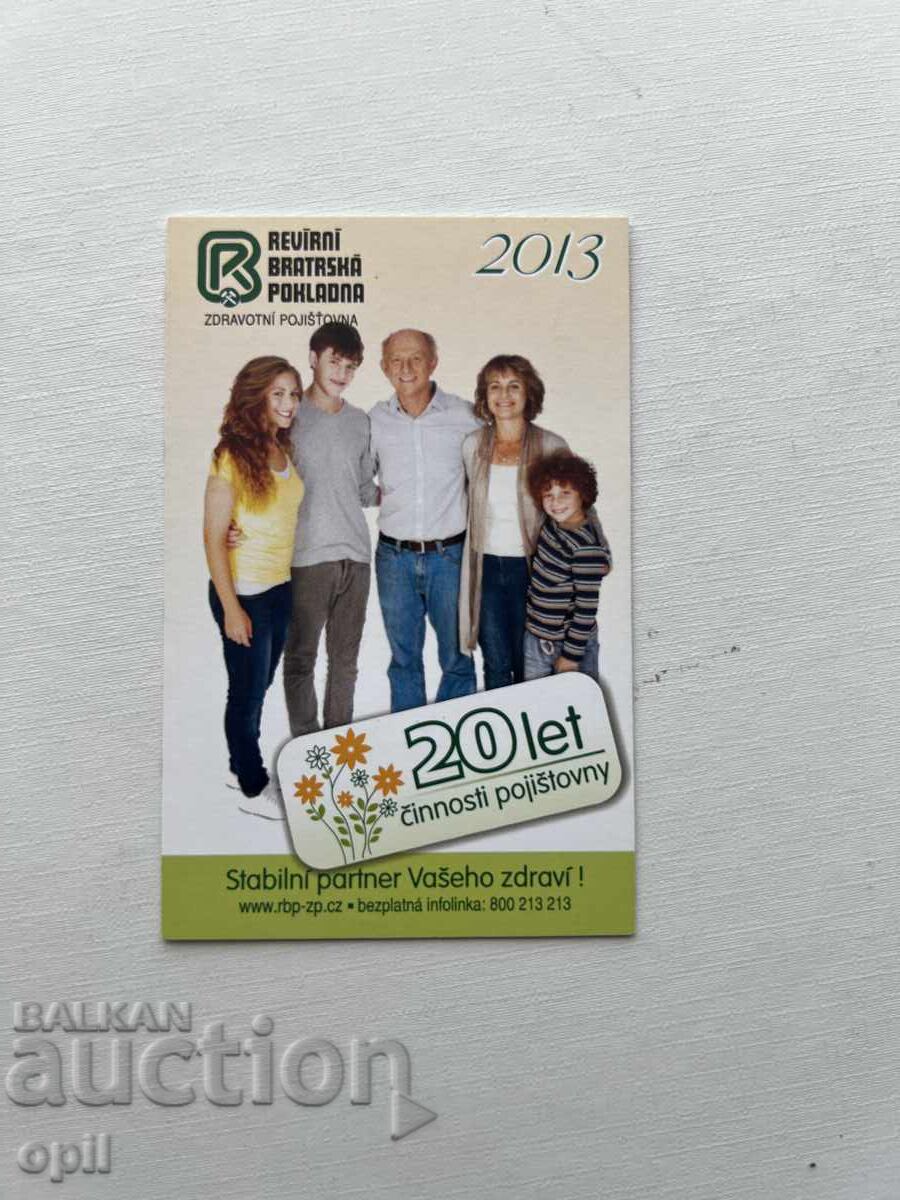 Календарче Чехия 2013 Календарче Чехия 2013