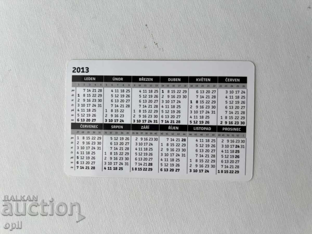 Calendar Cehia 2013 cu preț 0.80 BGN | € 0.41 Calendar Cehia 2013 cu preț 0.80 BGN | € 0.41