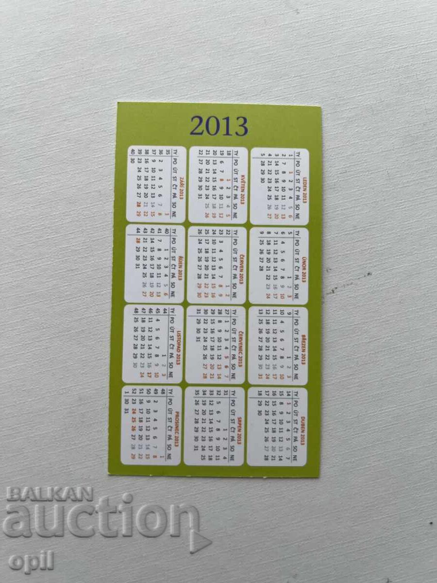 Calendar Cehia 2013 cu preț 0.80 BGN | € 0.41 Calendar Cehia 2013 cu preț 0.80 BGN | € 0.41