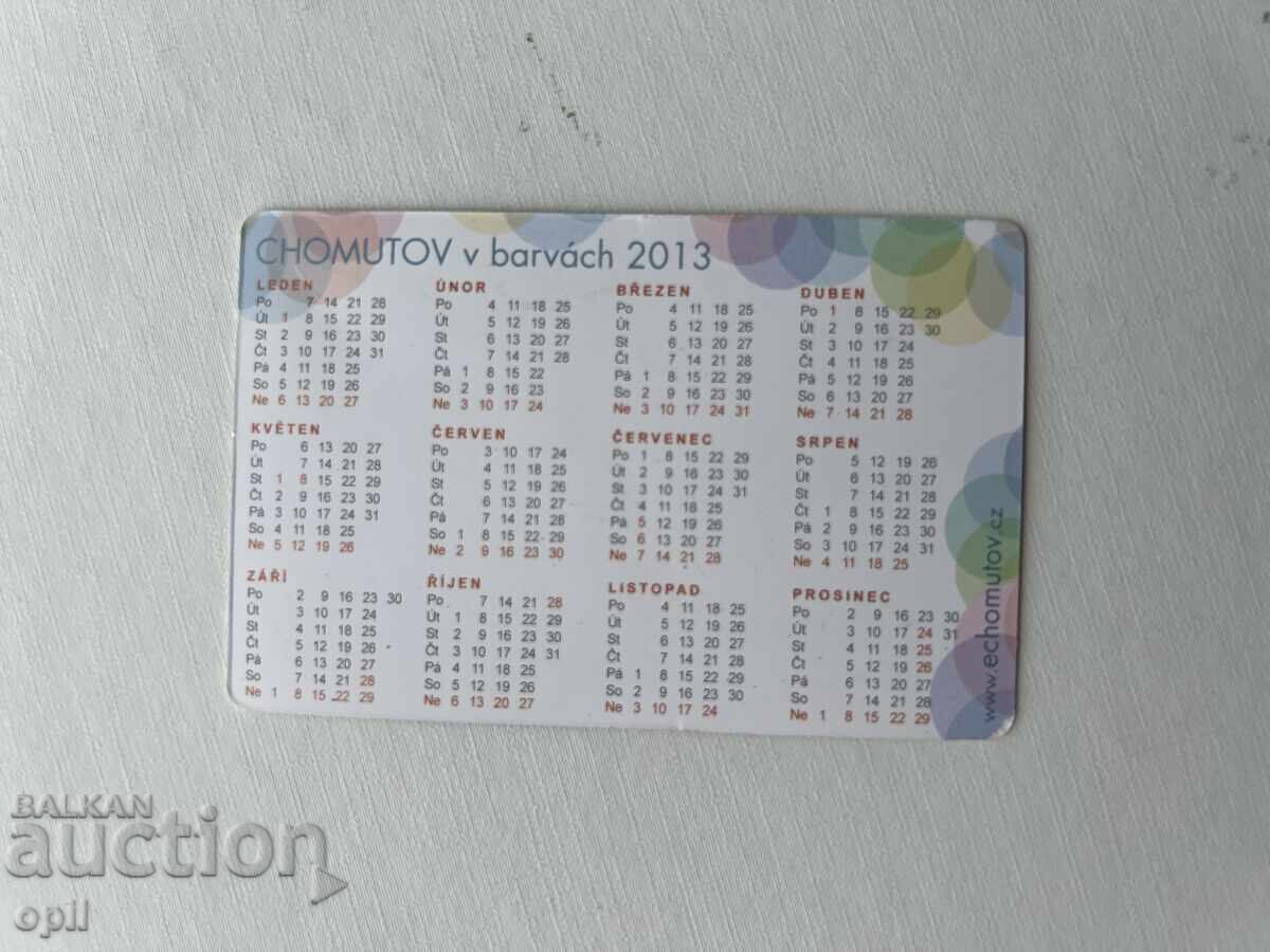 Calendar Cehia 2013 cu preț 0.80 BGN | € 0.41 Calendar Cehia 2013 cu preț 0.80 BGN | € 0.41