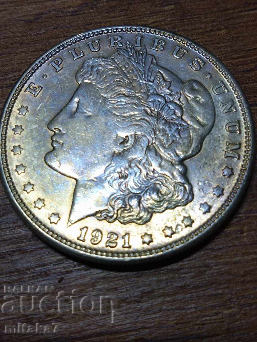 1 Dollar 1921-S Year, Silver, USA 1 Dollar 1921-S Year, Silver, USA