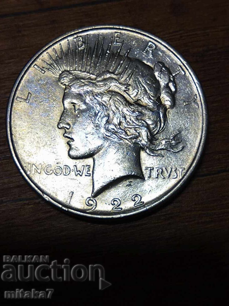 1 Dollar 1922, Silver, USA 1 Dollar 1922, Silver, USA