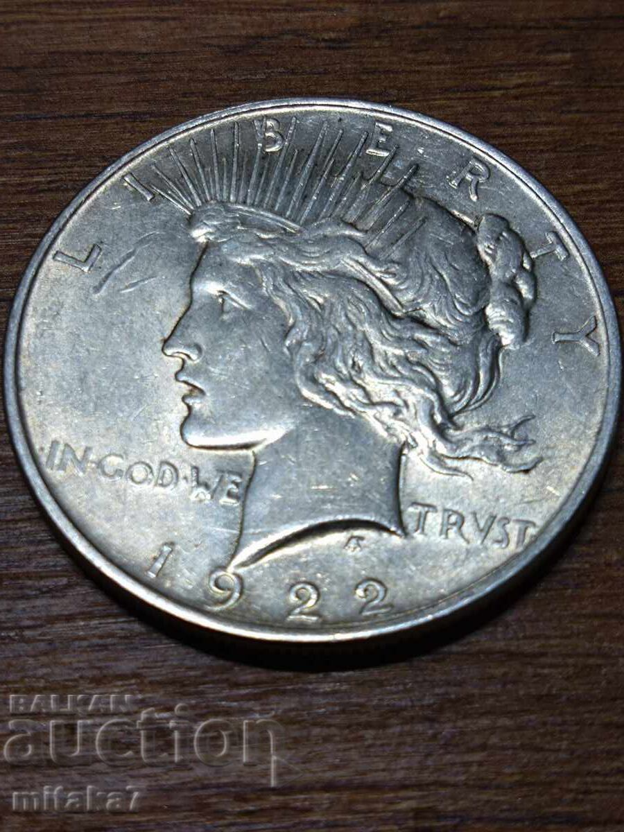 1 Dollar 1922, Silver, USA 1 Dollar 1922, Silver, USA