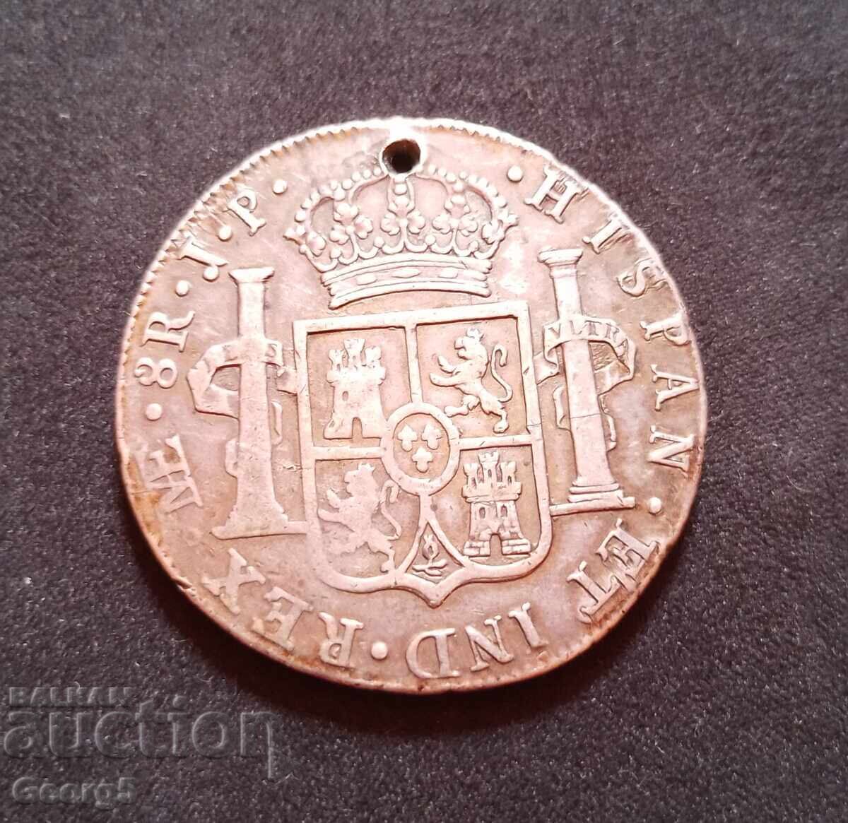 8 реала 1814г. Мексико -сребро с цена 90.00 лв. | € 46.02