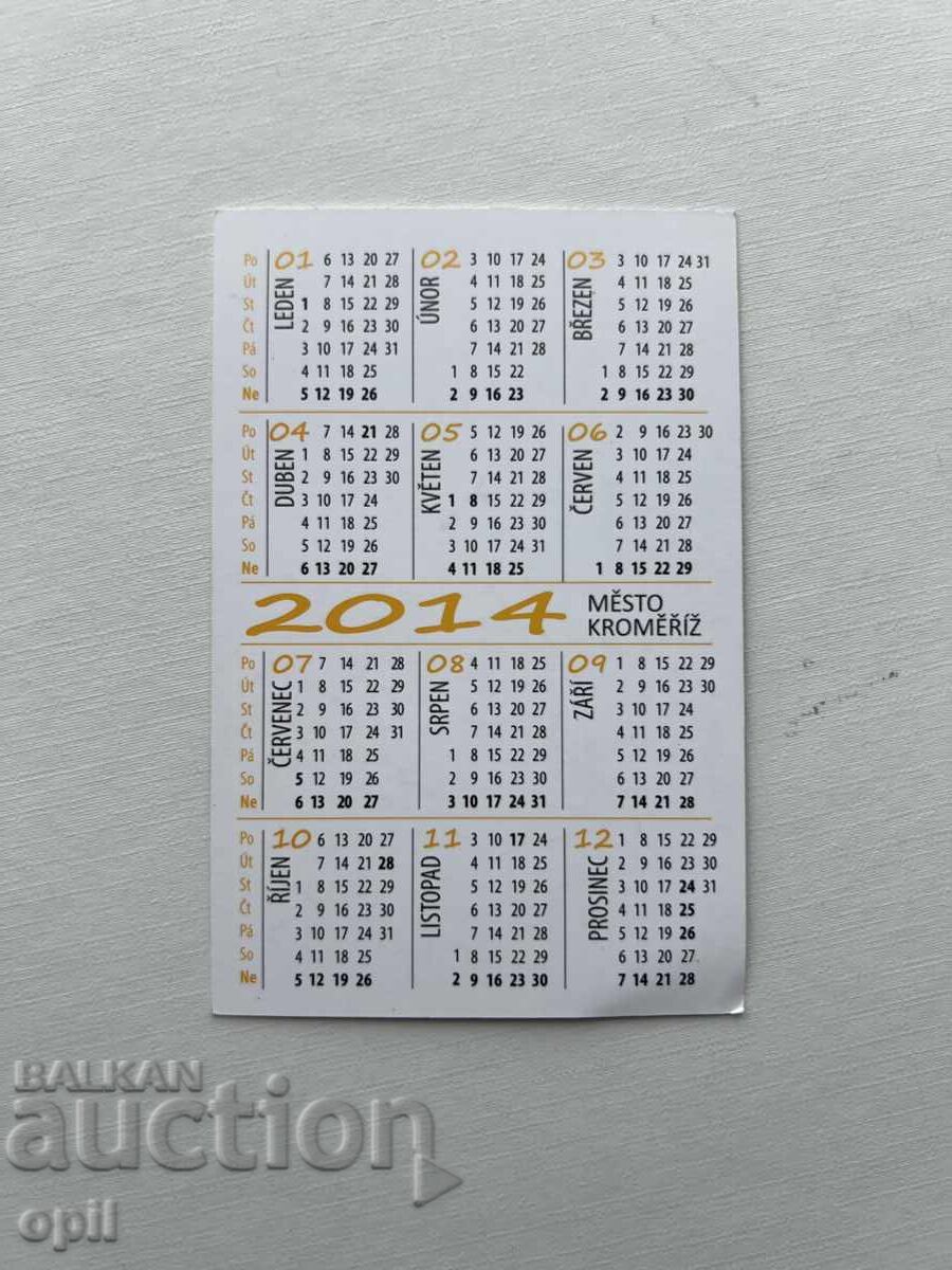 Календарче Чехия 2014 с цена 0.80 лв. | € 0.41 Календарче Чехия 2014 с цена 0.80 лв. | € 0.41