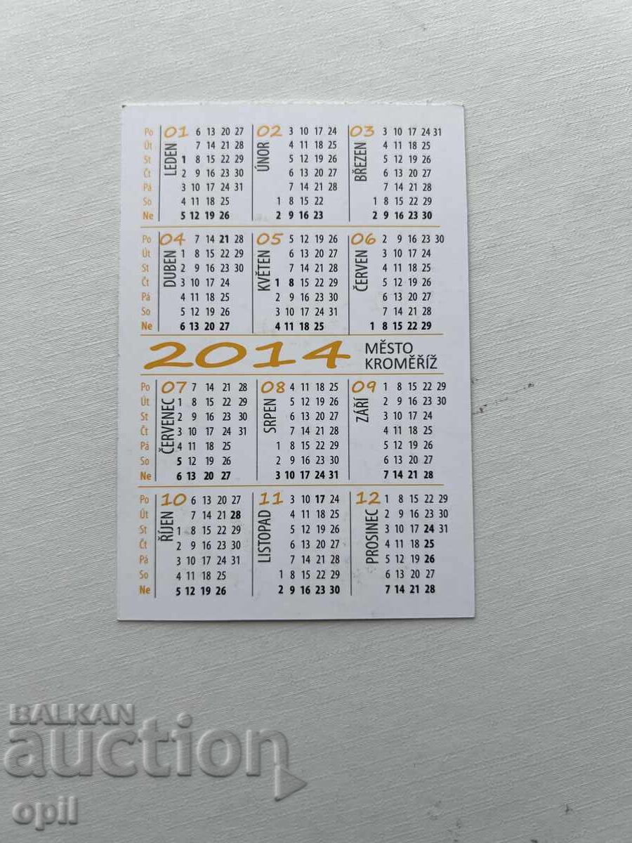 Calendar Cehia 2014 cu preț 0.80 BGN | € 0.41 Calendar Cehia 2014 cu preț 0.80 BGN | € 0.41