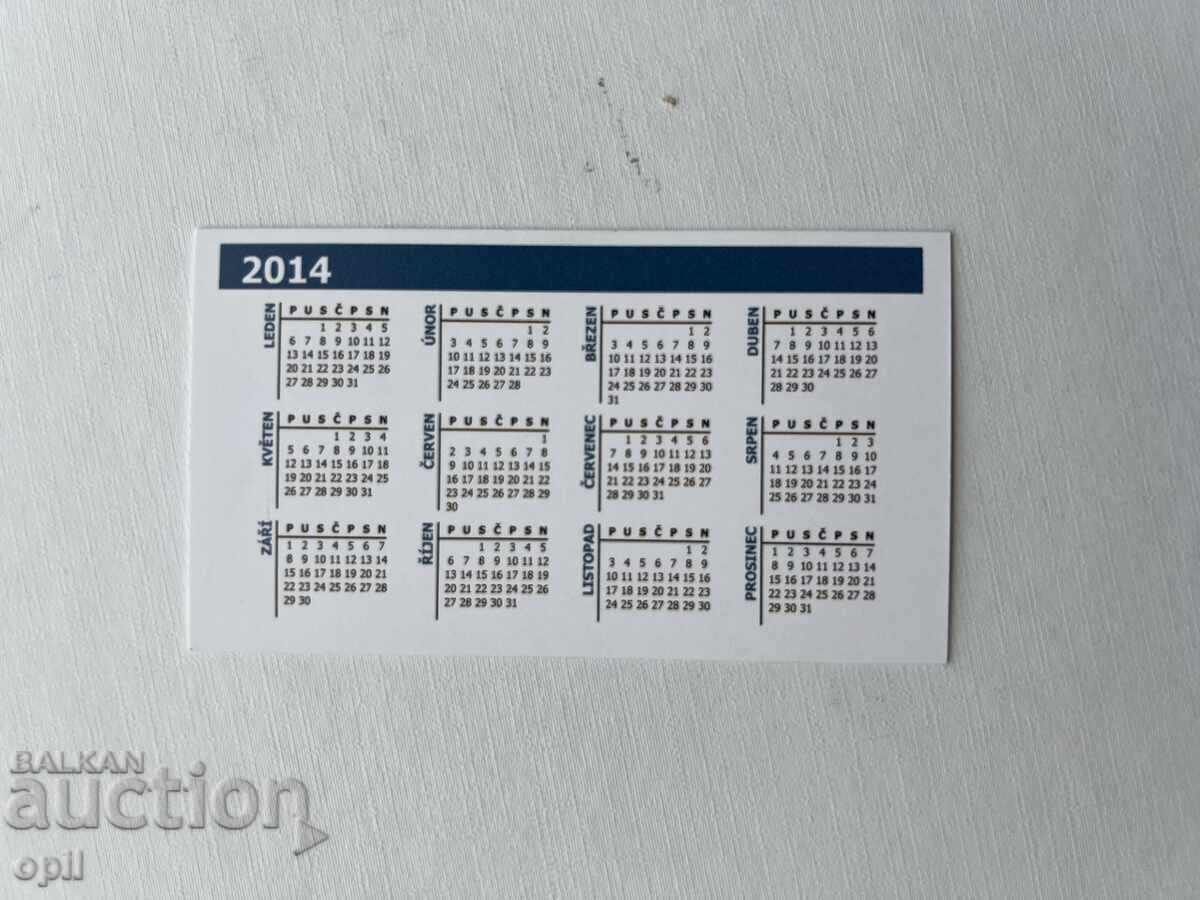 Calendar Cehia 2014 cu preț 0.80 BGN | € 0.41 Calendar Cehia 2014 cu preț 0.80 BGN | € 0.41