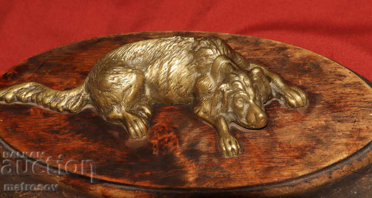 Auction  Bronze Sculpture Decoration Dog
