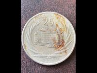 Tanzania 25 șilingi 1991 25 ani banca centrală