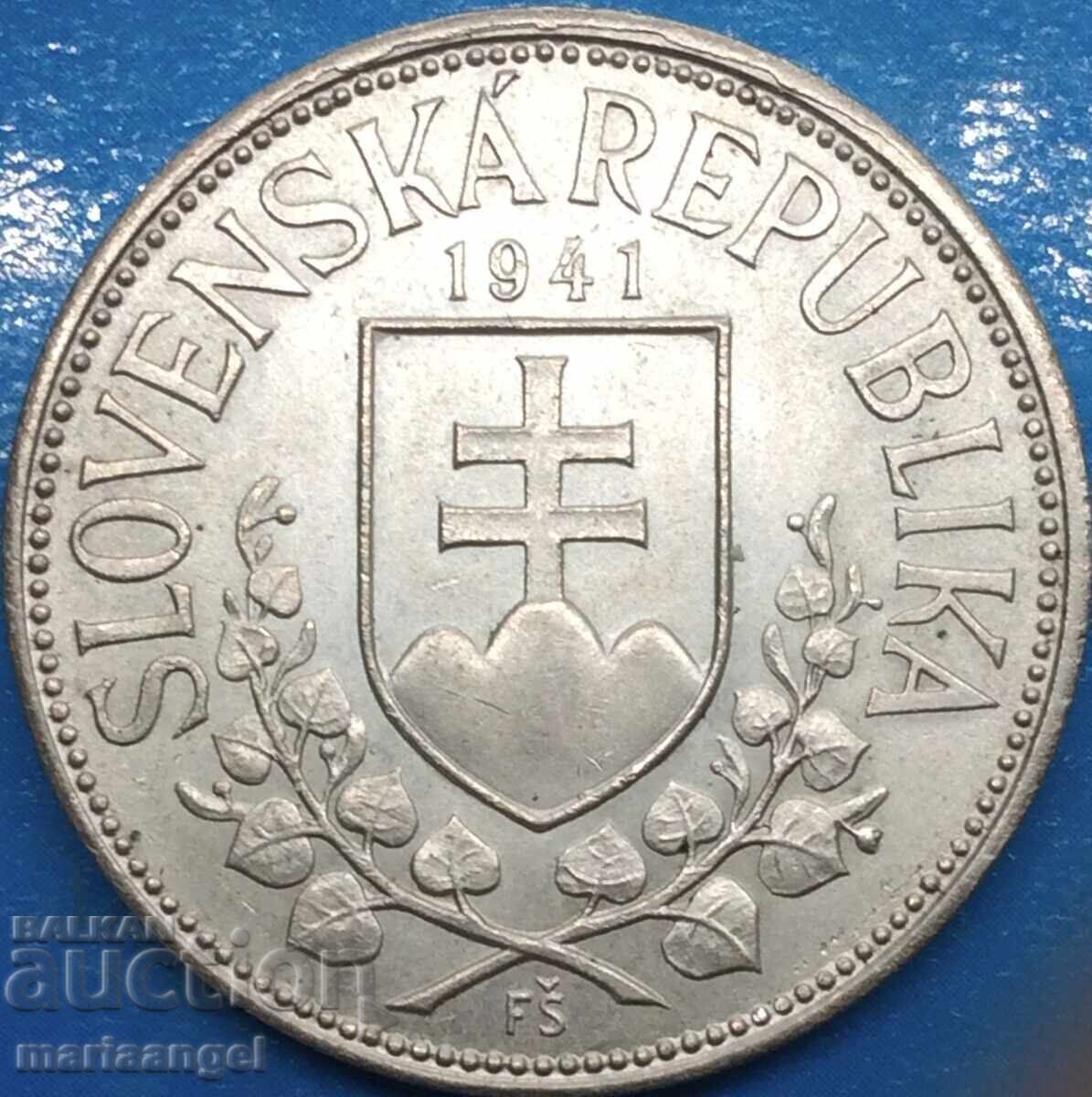 Licitație Cehoslovacia 20 coroane argint 1941