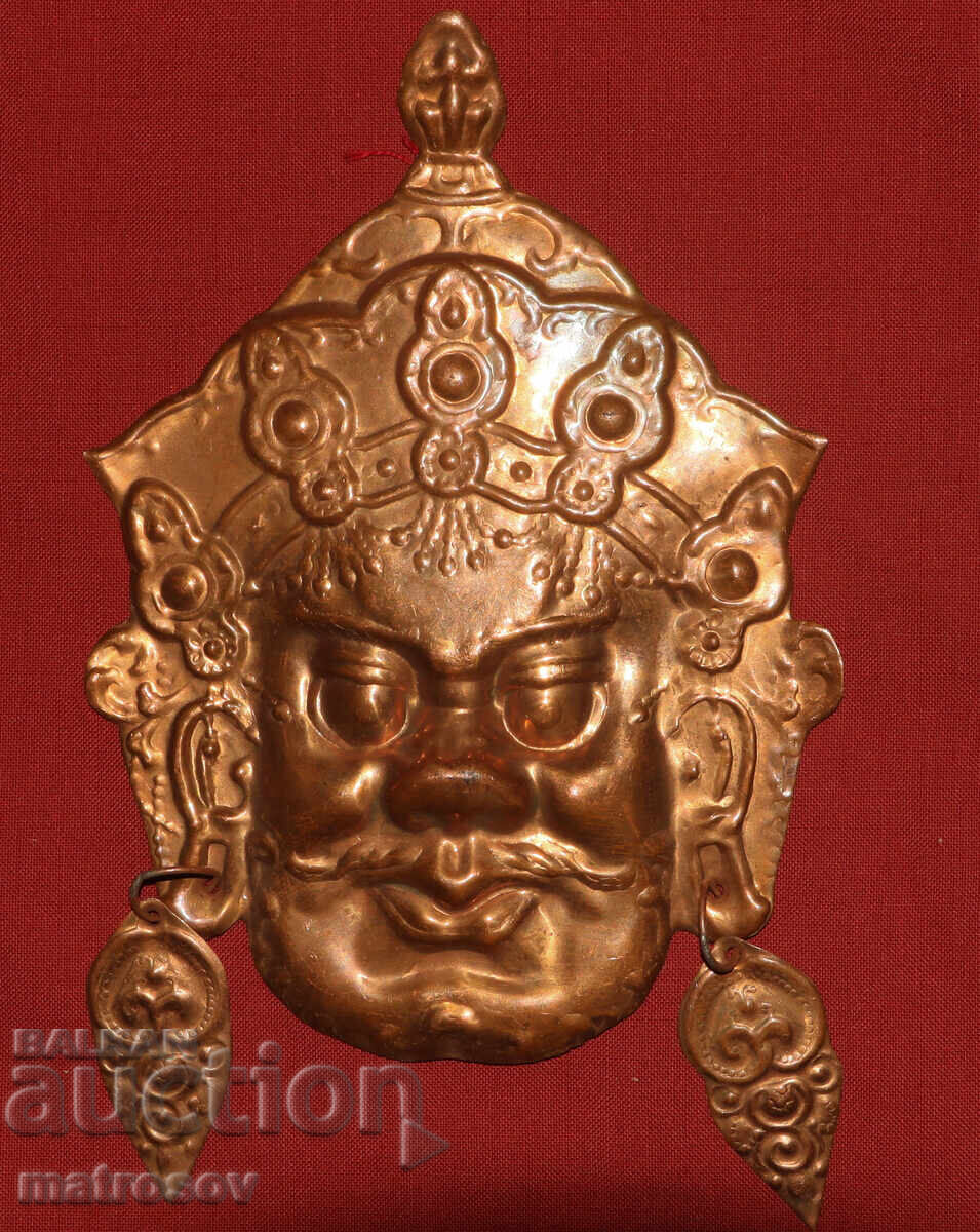Handmade mask, Asian deity