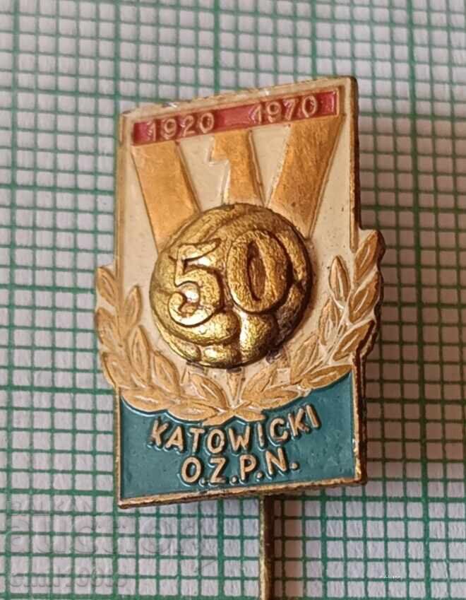 Δημοπρασία Σήμα - 50 χρόνια ποδοσφαιρικός σύλλογος OZPN Κατοβίτσε Πολωνία