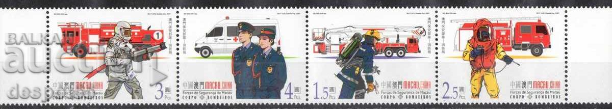 2001. Μακάο, Κίνα. Πυροσβεστική ομάδα. Στρίπ