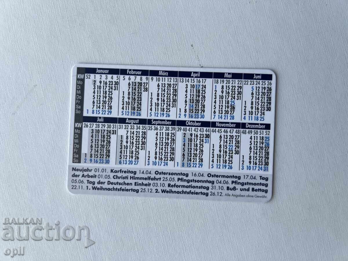 Календарче Германия 2017 с цена 0.80 лв. | € 0.41 Календарче Германия 2017 с цена 0.80 лв. | € 0.41