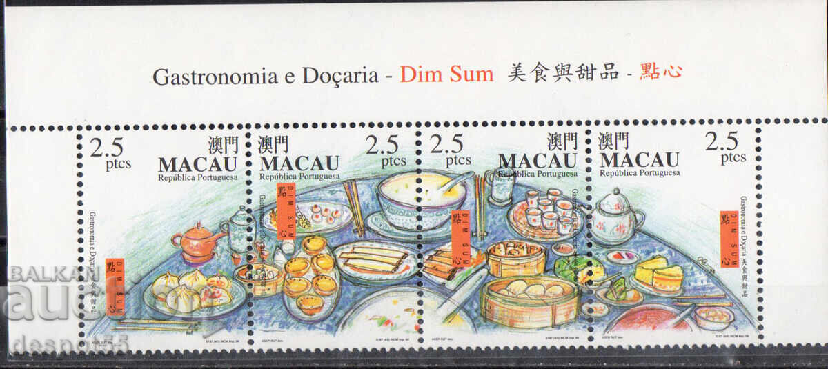 1999. Macao, China. Gastronomie - Dim Sum. Strip
