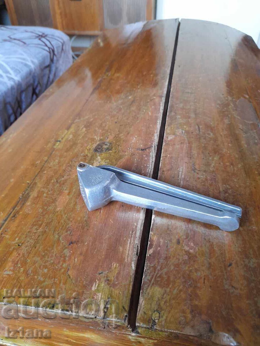 Old aluminum garlic press