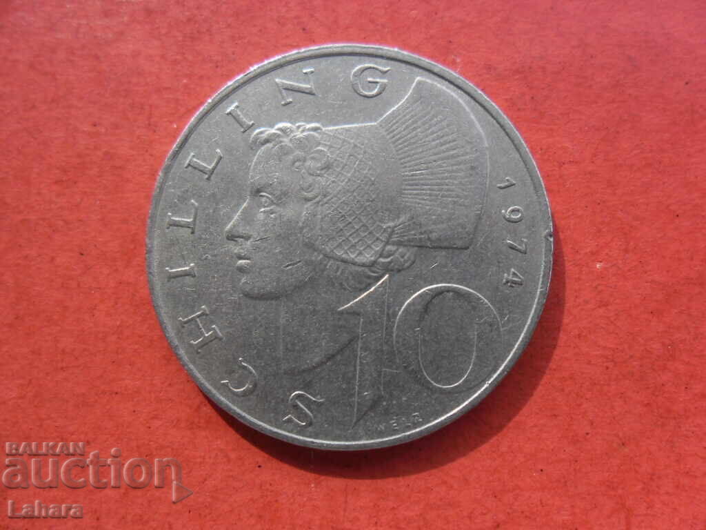10 șilingi 1974 Austria