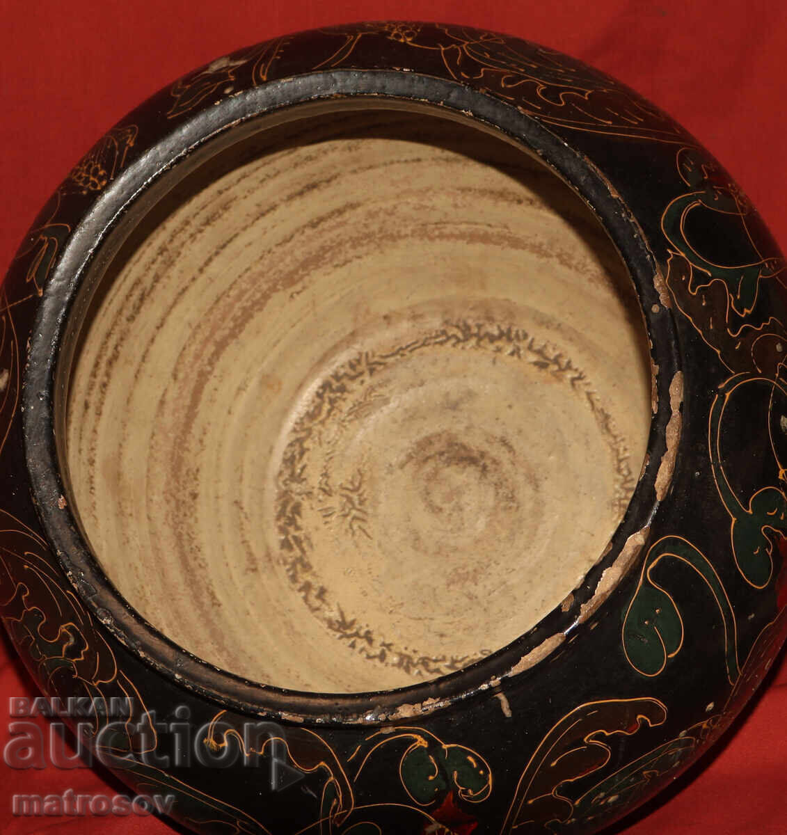 Παράδοση Μεγάλο παλιό κεραμικό χειροποίητο βάζο / ντελβά