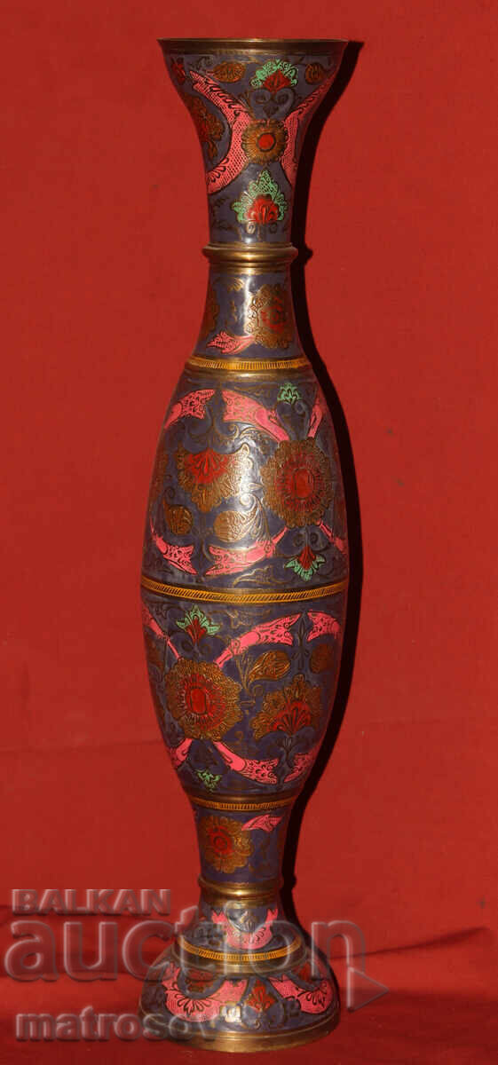 Μεγάλο ορειχάλκινο διακοσμητικό βάζο 60 εκ με τιμή 180.00 BGN | € 92.03