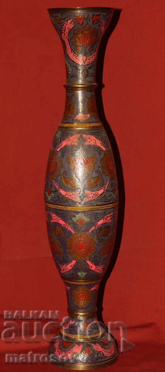 Παράδοση Μεγάλο ορειχάλκινο διακοσμητικό βάζο 60 εκ