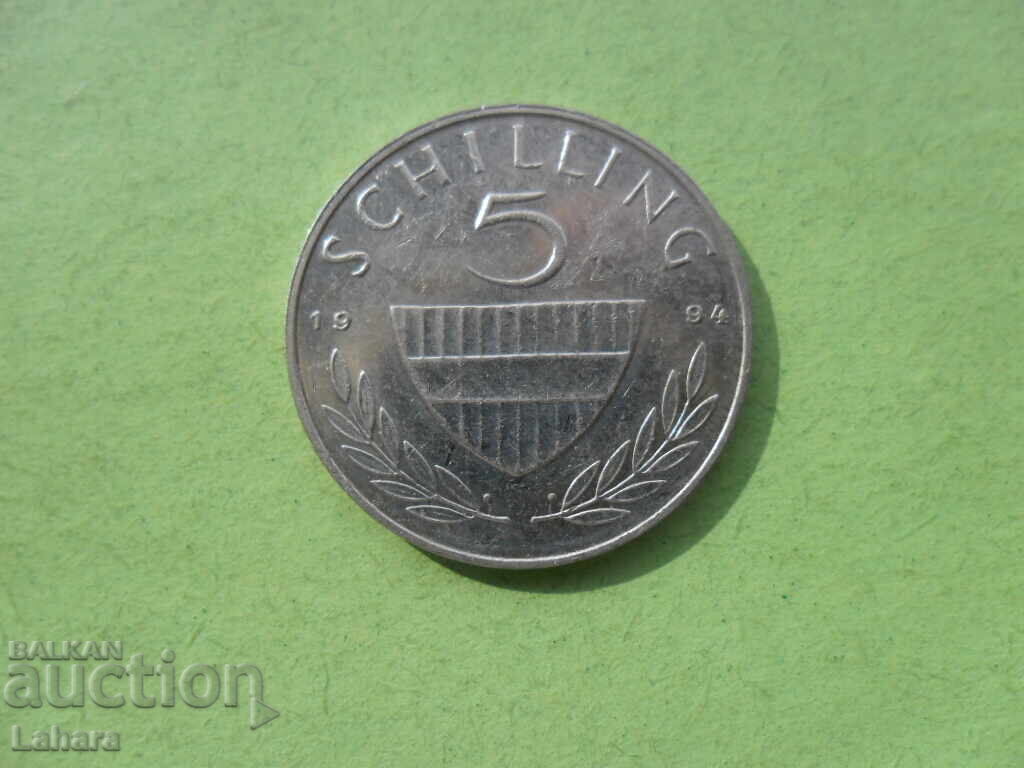 5 σελίνια 1994 Αυστρία 5 σελίνια 1994 Αυστρία