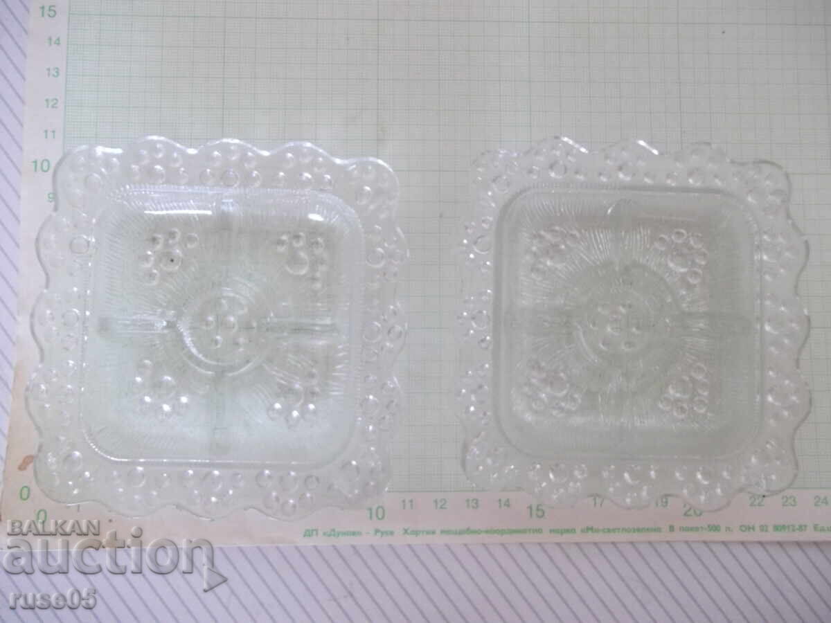 Lot of 2 glass candle holders for one candle with price 10.00 BGN | € 5.11