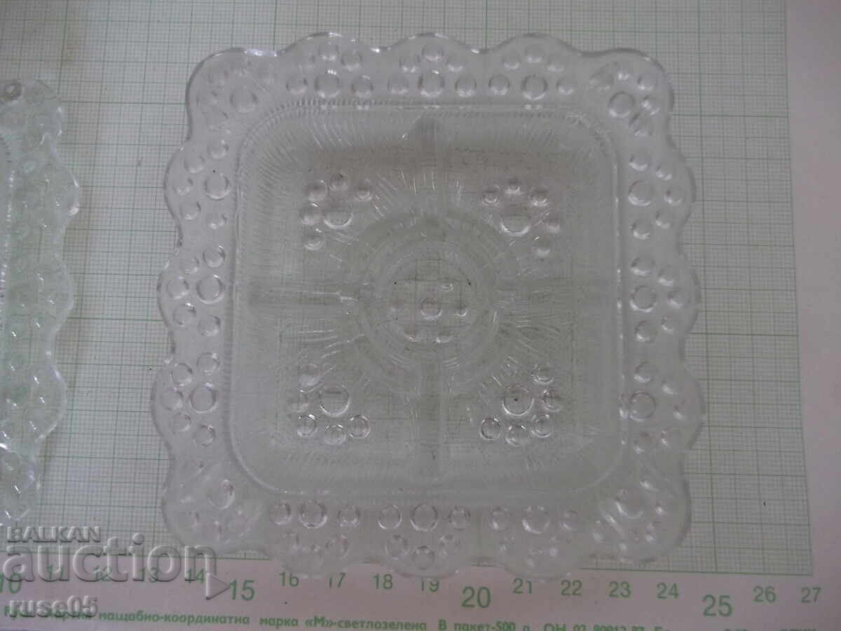 Lot of 2 glass candle holders for one candle - 7