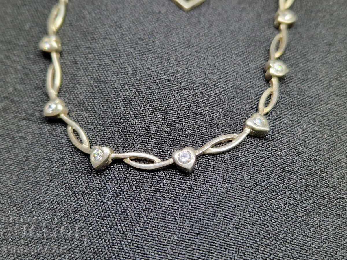 Silver Necklace and Earrings, 925 Hallmark with price 60.00 BGN | € 30.68