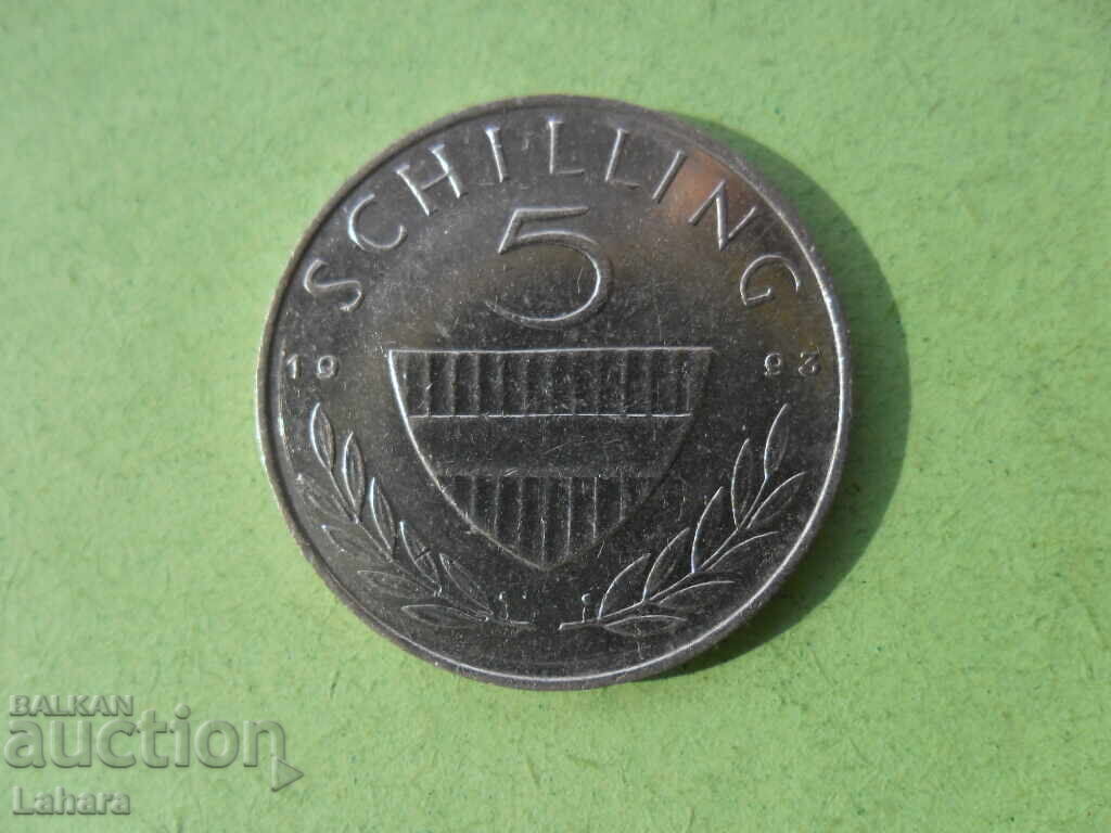 5 шилинга 1993 г. Австрия 5 шилинга 1993 г. Австрия