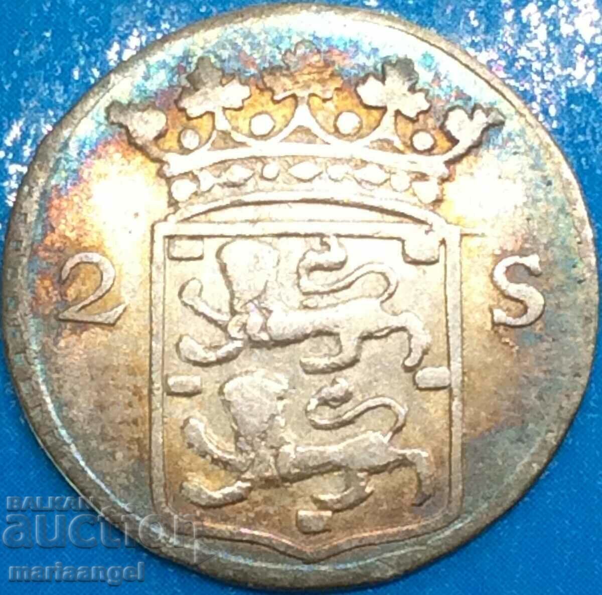 Livrarea Țările de Jos Frisia de Vest 2 stivers argint 1766