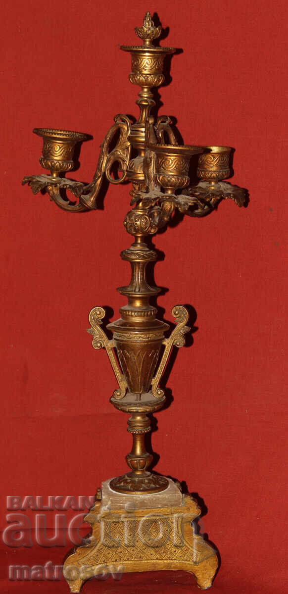 Παράδοση Μεγάλο μεταλλικό διακοσμητικό κηροπήγιο (μεγάλο μέγεθος)