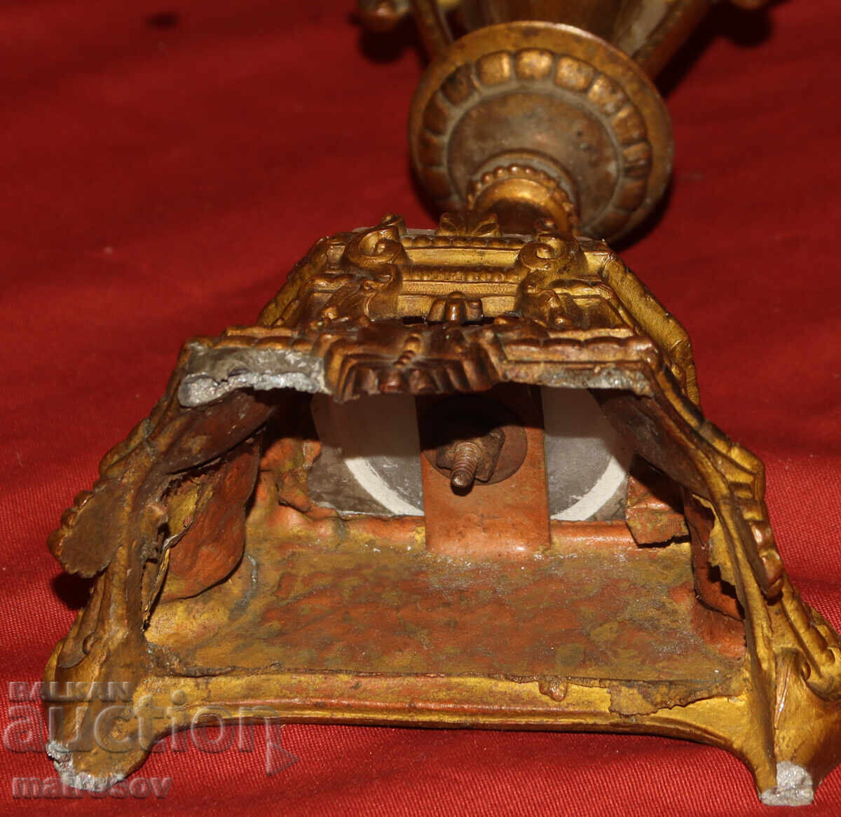 Μεγάλο μεταλλικό διακοσμητικό κηροπήγιο (μεγάλο μέγεθος) - 6