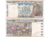 tino37- ΔΥΤΙΚΗ ΑΦΡΙΚΗ /ΚΟΤ ΝΤ'ΙΒΟΥΑΡ/ - 5000 ΦΡΑΓΚΑ - 1998 ε