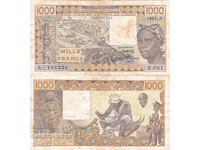 tino37- ΔΥΤΙΚΗ ΑΦΡΙΚΗ /ΚΟΤ Ντ'ΙΒΟΥΑΡ/ - 1000 ΦΡΑΓΚΑ - 1981