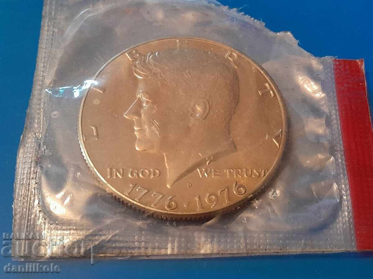 *$*Y*$*ΗΠΑ 1/2 ΜΙΣΟ ΔΟΛΑΡΙΟ 1976 200 ΧΡΟΝΙΑ ΑΝΕΞΑΡΤΗΣΙΑ *$*Y*$* με τιμή 17.41 BGN | € 8.90