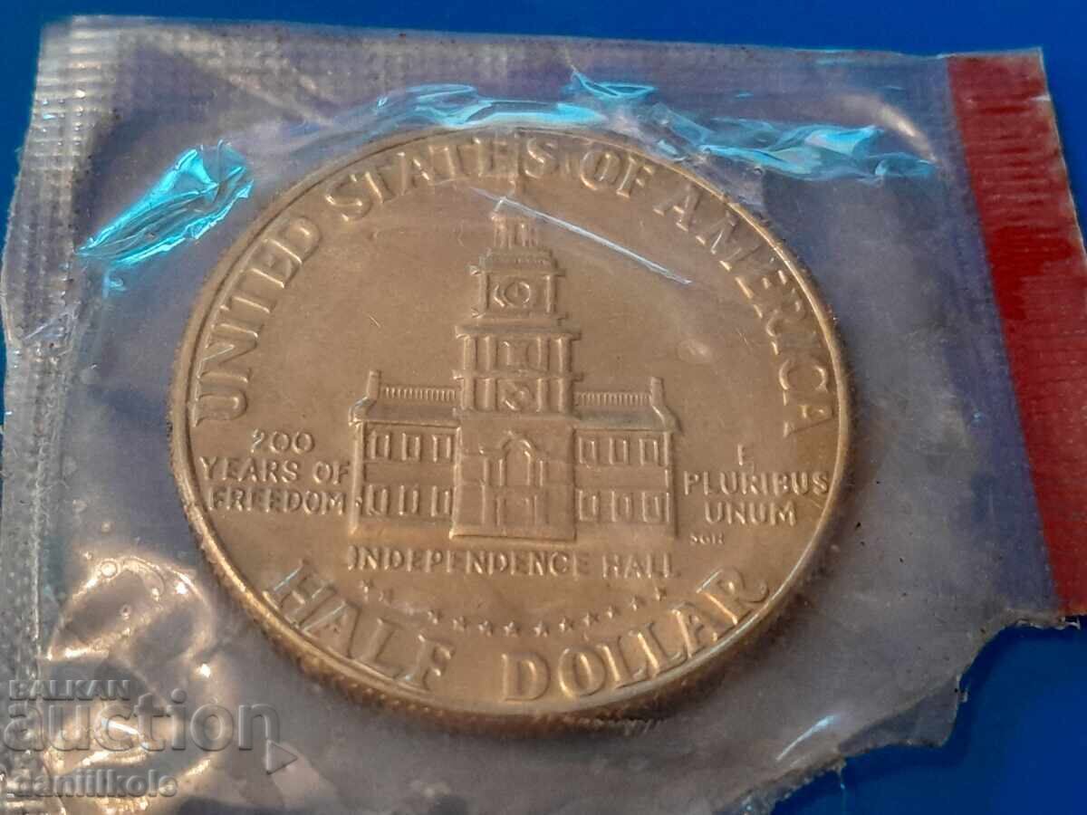 *$*Y*$*ΗΠΑ 1/2 ΜΙΣΟ ΔΟΛΑΡΙΟ 1976 200 ΧΡΟΝΙΑ ΑΝΕΞΑΡΤΗΣΙΑ *$*Y*$* - 6