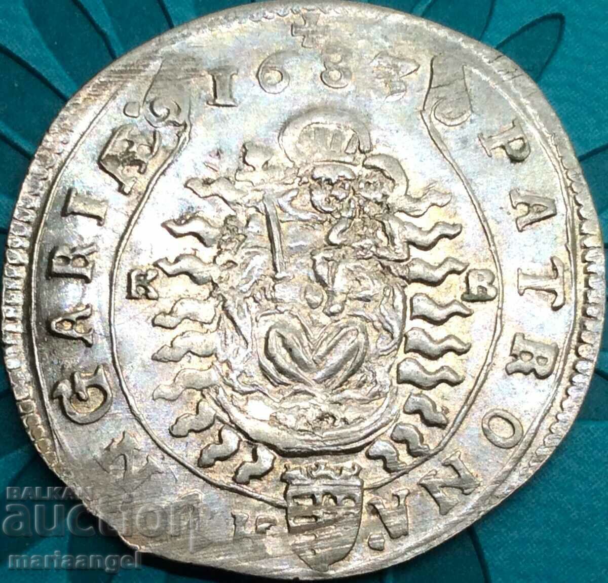 Ουγγαρία 15 Kreuzer 1683 Leopold I 1657-1705 Αργυρό - 6