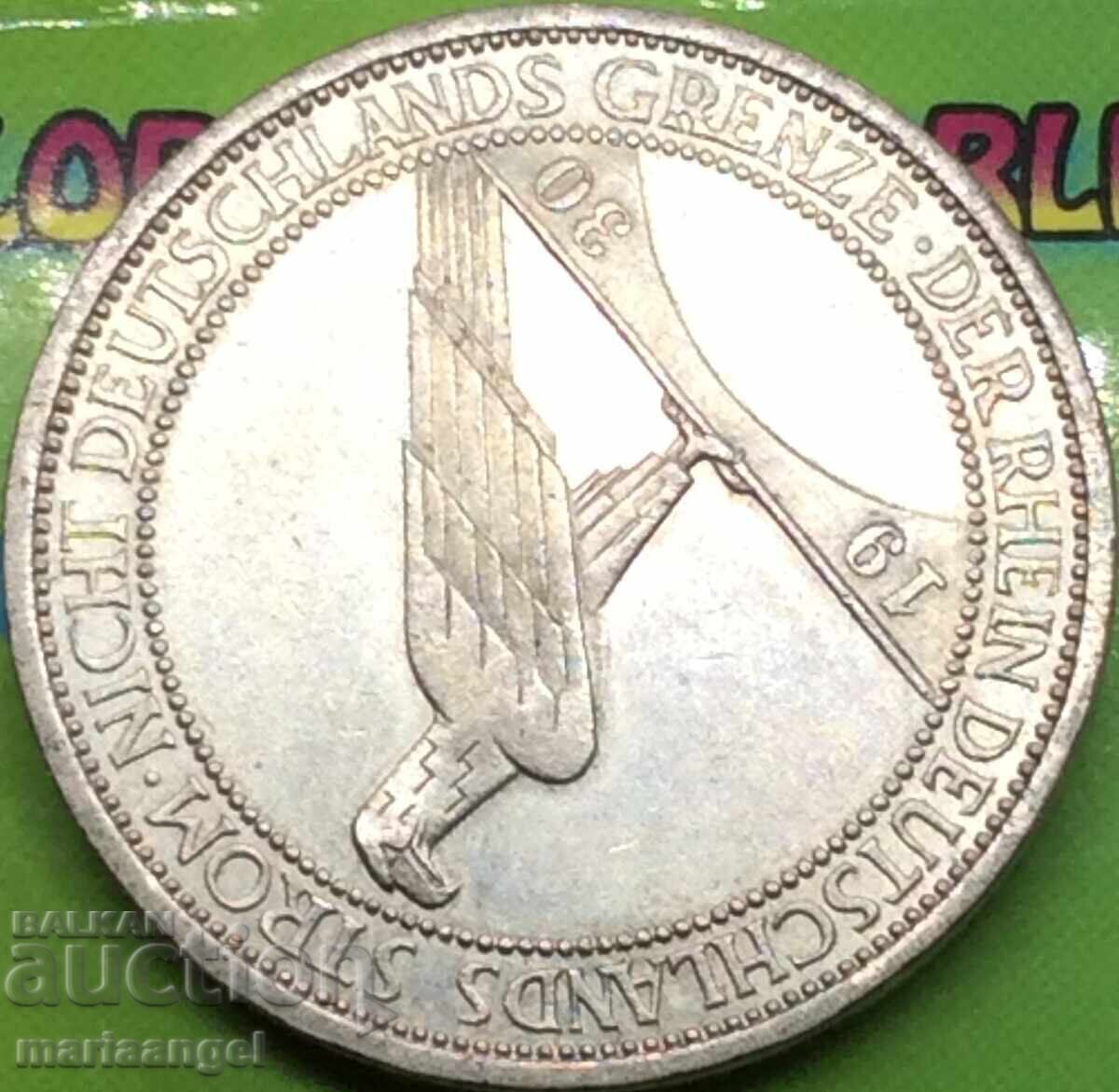 Delivery of 3 stamps 1930 Germany Weimar silver