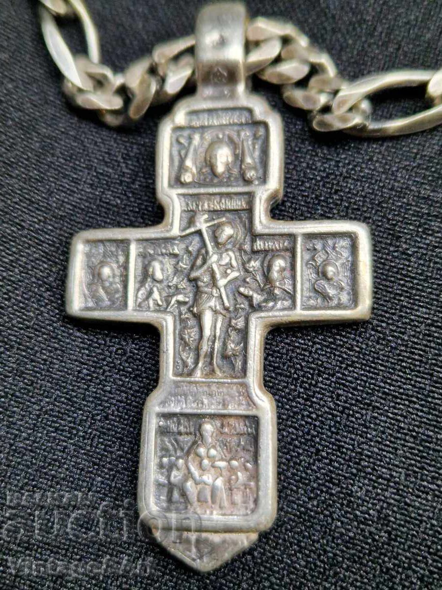 Silver Chain and Cross, 925 hallmark - 5