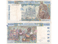 tino37 - WEST AFRICA / IVORY COAST / - 5000 FRANCS - 1999