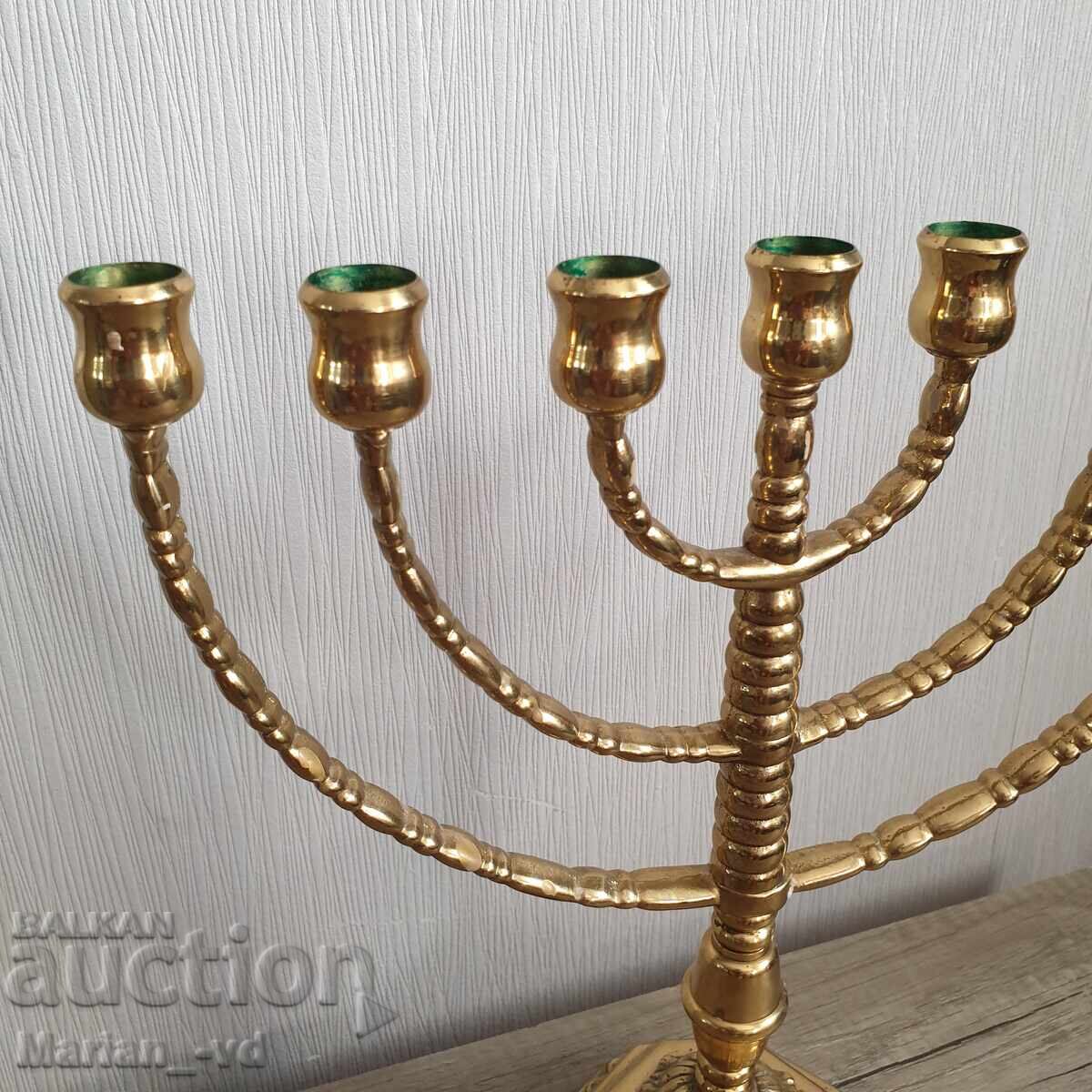 Auction  Massive Jewish Menorah
